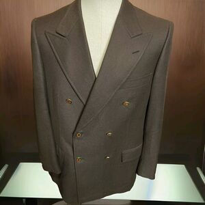 Brioni Vintage Double Breasted Roma Roman Sport Blazer Coat Sz 40R US/50R EU